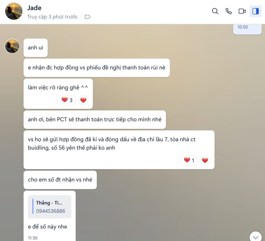 Feedback của khách hàng